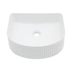 Vessel Bathroom Sink with Modern Design - White