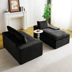 Convertible Modular Sectional Sofa with Twin Seat and Chaise - Multiple Colors