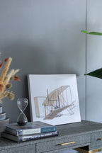 Large Rectangular Diptych Wall Art with Canvas & MDF - Multicolor