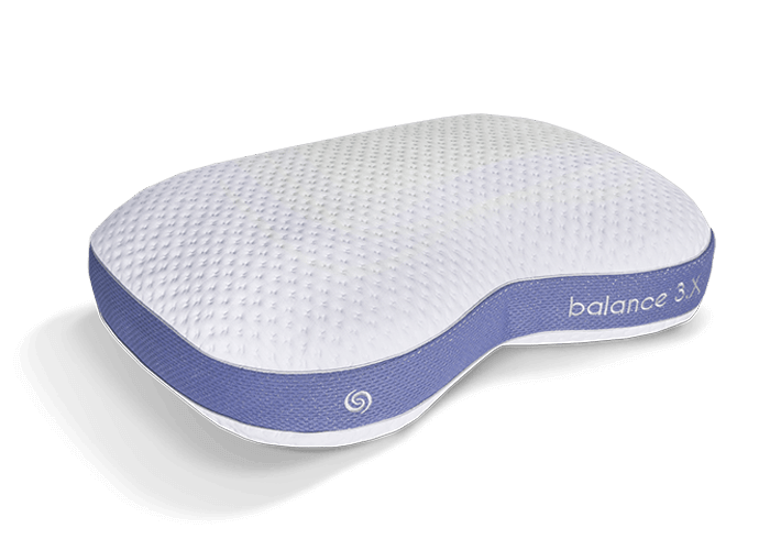 Balance Cuddle Curve 3.X Air-Mesh Pillow with Dri-Tec Moisture-Wicking - White