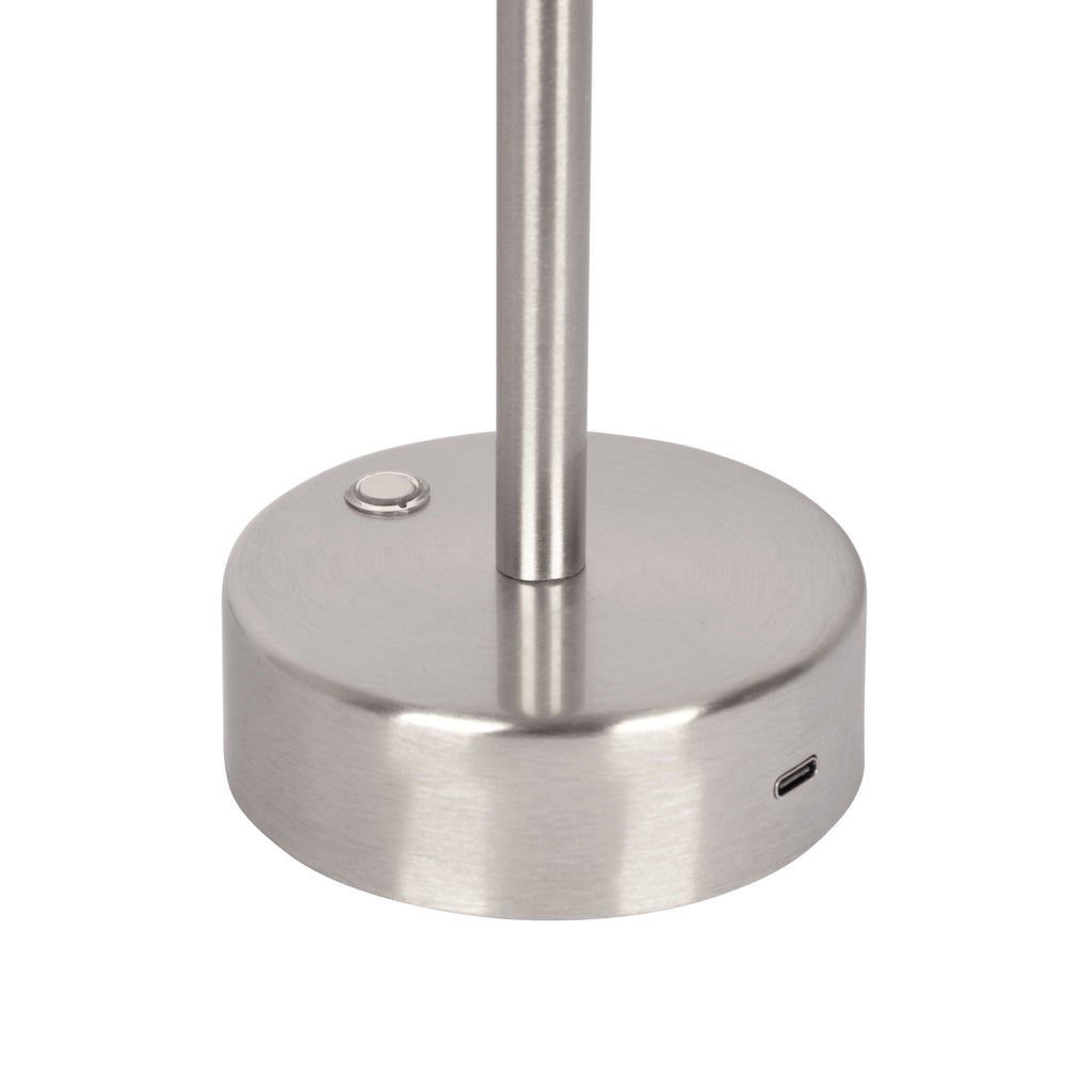 Rechargeable LED Table Lamp with Touch Switch - Gold or Pearl Silver