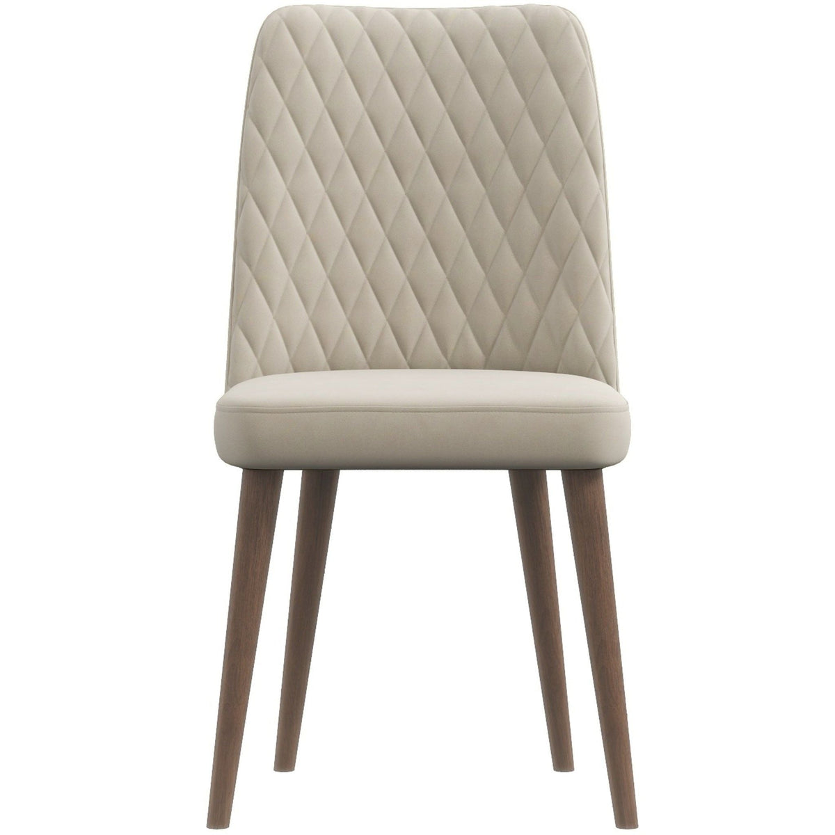 Mid-Century Modern Dining Chair Set of 2 with Upholstered Seat - Multiple Colors