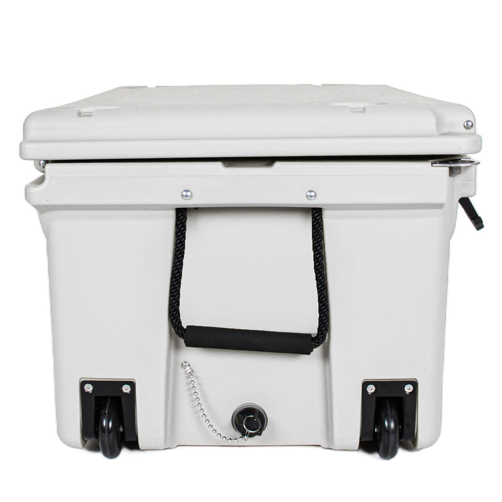 110 Quart Heavy-Duty Cooler with 2.4" Foam Insulation - White