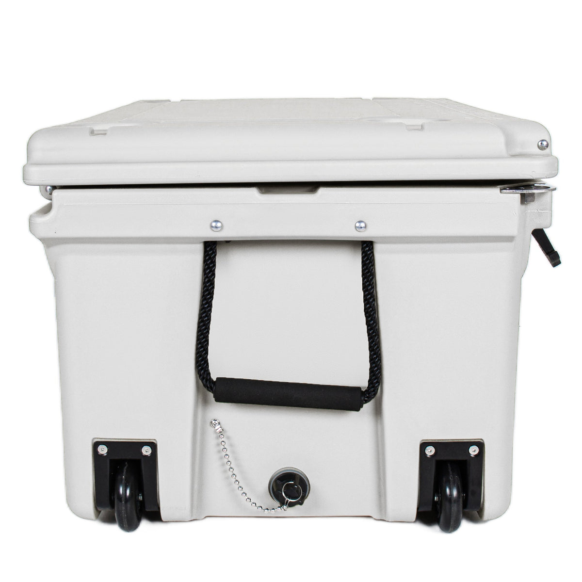110 Quart Heavy-Duty Cooler with 2.4" Foam Insulation - White