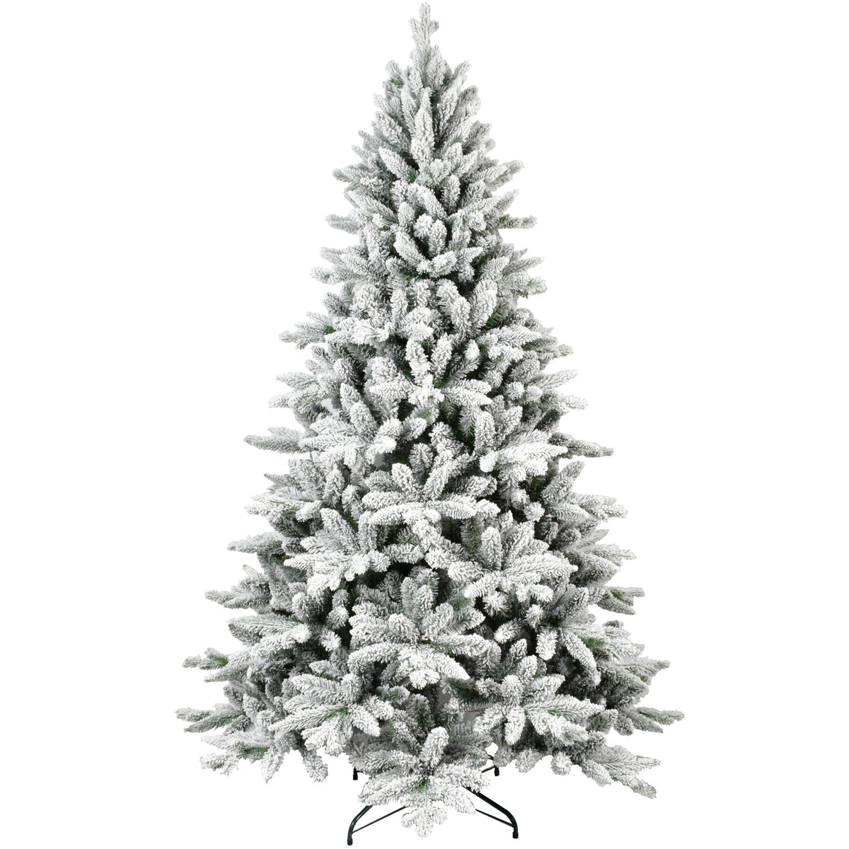 7ft Flocked Christmas Tree with 1514 Tips - White