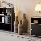 Classic And Neat Floor Vase with High Independent Stand - Multiple Colors