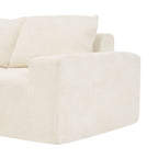Modular Cloud Sectional Sofa Set with Deep Seating - Choose Beige, Dark Gray, or Dark Brown