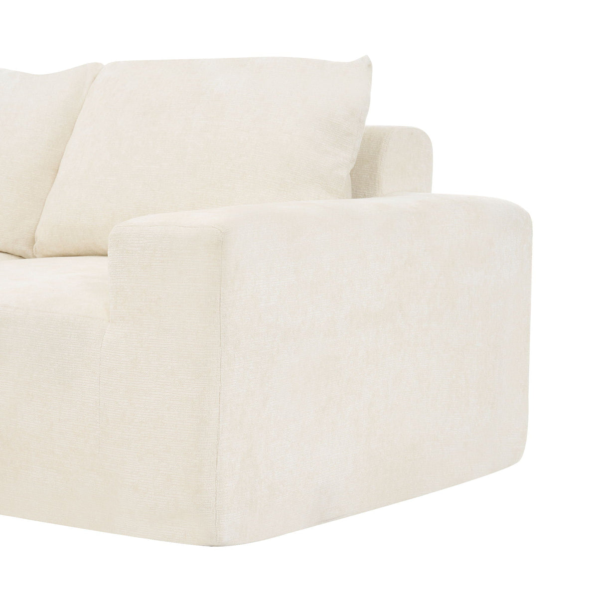 Modular Cloud Sectional Sofa Set with Deep Seating - Choose Beige, Dark Gray, or Dark Brown