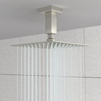 Ceiling Mounted Shower Arm with Flange Stainless Steel - Black or Gray