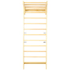 Natural Swedish Ladder Stall Bars Set for Physical Therapy & Gymnastics with High Weight Capacity
