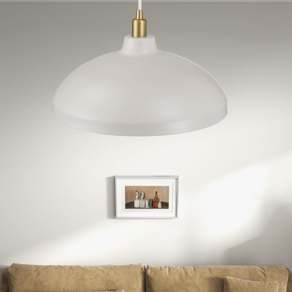 Astral Single Light Pendant Lamp For Entrance Kitchen Island - Gold / White