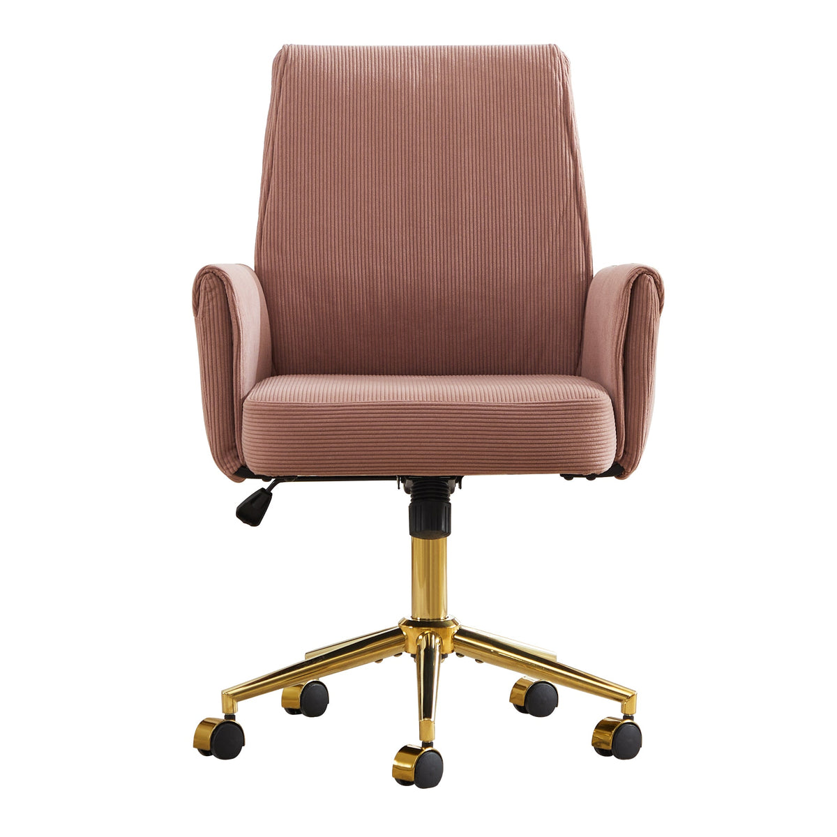 Mid-Back Liftable Office Chair in Light Pink