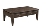 Traditional Table With Storage with Drawer - Dark Brown
