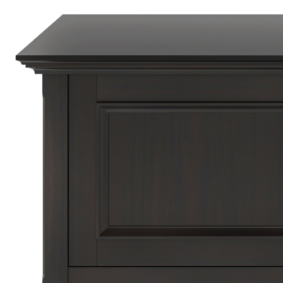 Low TV Media Stand with Adjustable Shelf - Hickory Brown