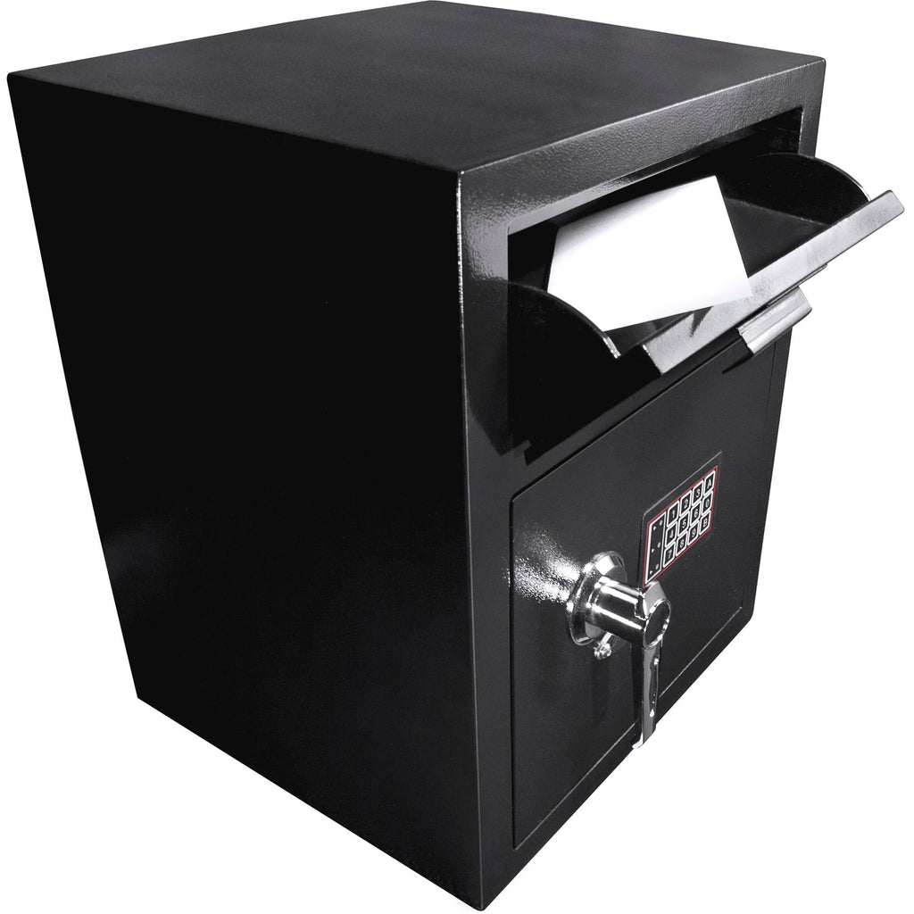 Durable Keypad Depository Safe with Dual PIN Access - Black
