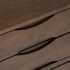 Handcrafted End Table with 2 Drawers - Light Brown, Dark Brown, or Black