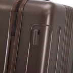 3 Piece ABS Spinner Wheel Luggage Set with Spinner Wheels - Brown