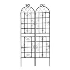 Metal Garden Rustproof Trellis for Climbing Plants – Outdoor Flower Support