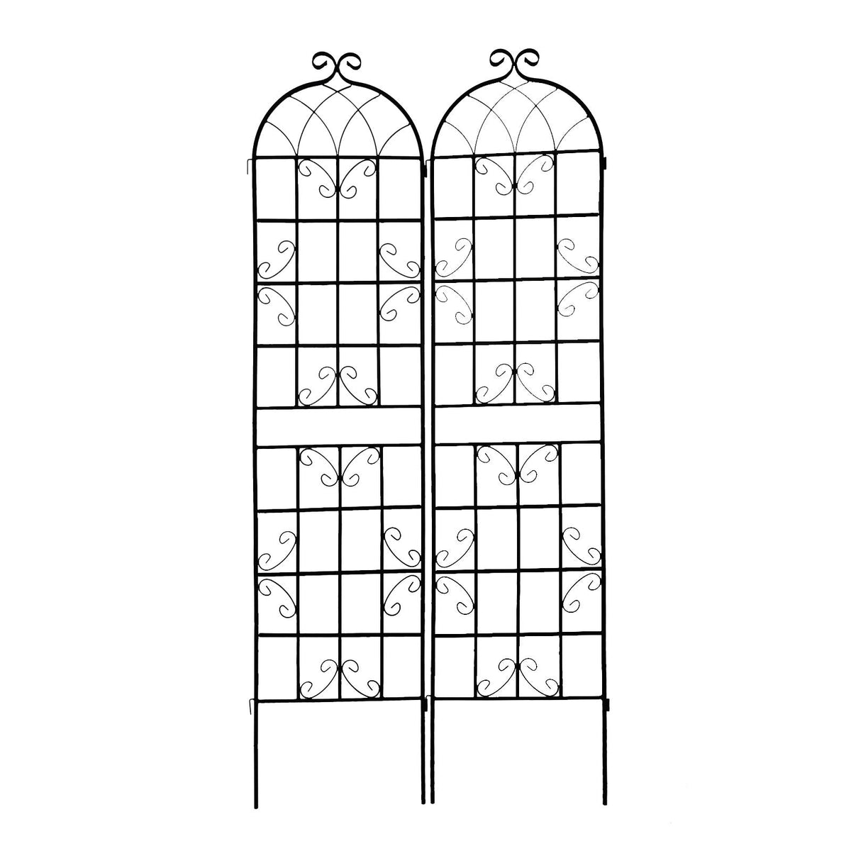 Metal Garden Rustproof Trellis for Climbing Plants – Outdoor Flower Support