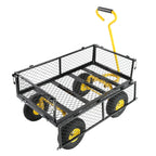 Outdoor Wagon Cart with Metal Frame - Green