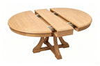 7-Piece Extendable Wood Dining Set with Rattan-Back Chairs