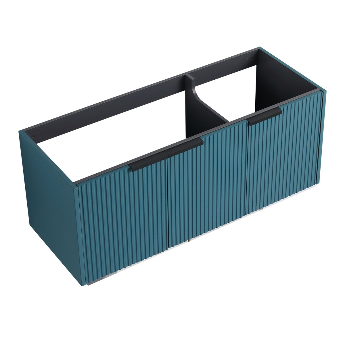 Contemporary Wall Mounted Bathroom Vanity with Soft Close Doors - Wood