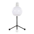 Black and White Contemporary Task Lamp with Adjustable Neck