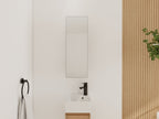 10'' Bathroom Mirror Cabinet with Adjustable Shelves - Imitative Oak