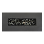 Rectangular Metal LED Firetable with LED Accent - Outdoor
