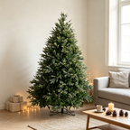 7 Ft Realistic Christmas Tree with Full PE/PVC Branches - Green
