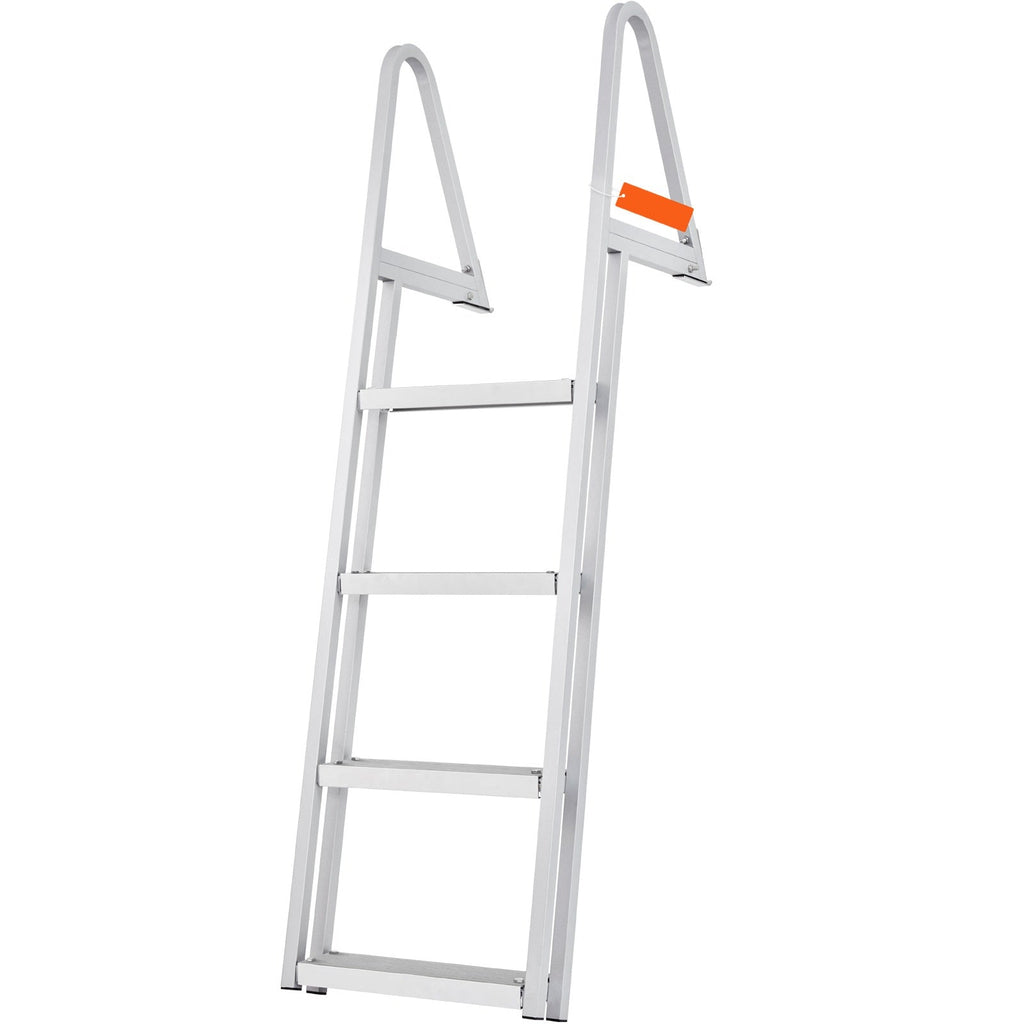 Dock Ladder with 4 Removable Steps and 350 lbs Capacity - Aluminum Alloy