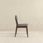Solid Back Side Chair Set with Mid-Century Modern Design - Multiple Colors