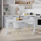 Large Executive Desk with Thick Frame - White