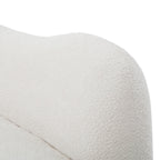 Modern Curved Modular 5 Seater Sofa with Plush Pillows - White or Beige