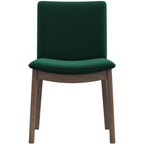 Mid-Century Modern Solid Wood Dining Chair Set with Fabric Upholstery - Multiple Colors