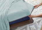 Split King Sheet Set with Powerband – Misty Blue