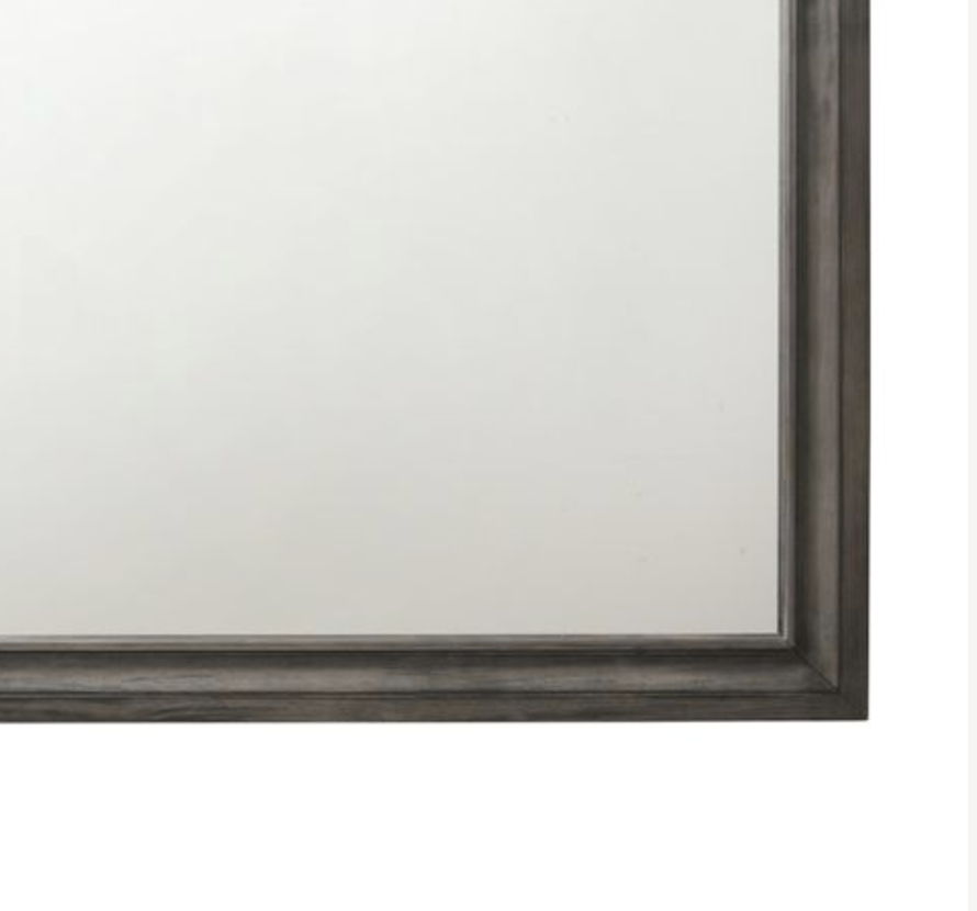 Minimalist Design Mirror with Smooth Edge - White, Black, or Dark Gray