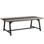 Modern Rectangular Conference Table for 6-8 People with Durable Frame - Dark Gray or Dark Brown