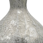 Hand-Finished Mercury Glass Table Lamp with Linen Shade - Silver