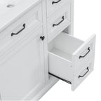 36" Bathroom Vanity with Sink and Soft Close Hinges - Dark Gray or White