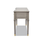 Dauphin 3 Drawer Executive Desk with Soft-Close Drawers - Light Brown or Gray