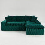 Convertible Modular Sectional Sofa with Twin Seat and Chaise - Multiple Colors