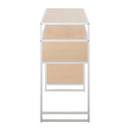 Farmhouse Bar Height Table with Storage Space - Light or Dark Brown