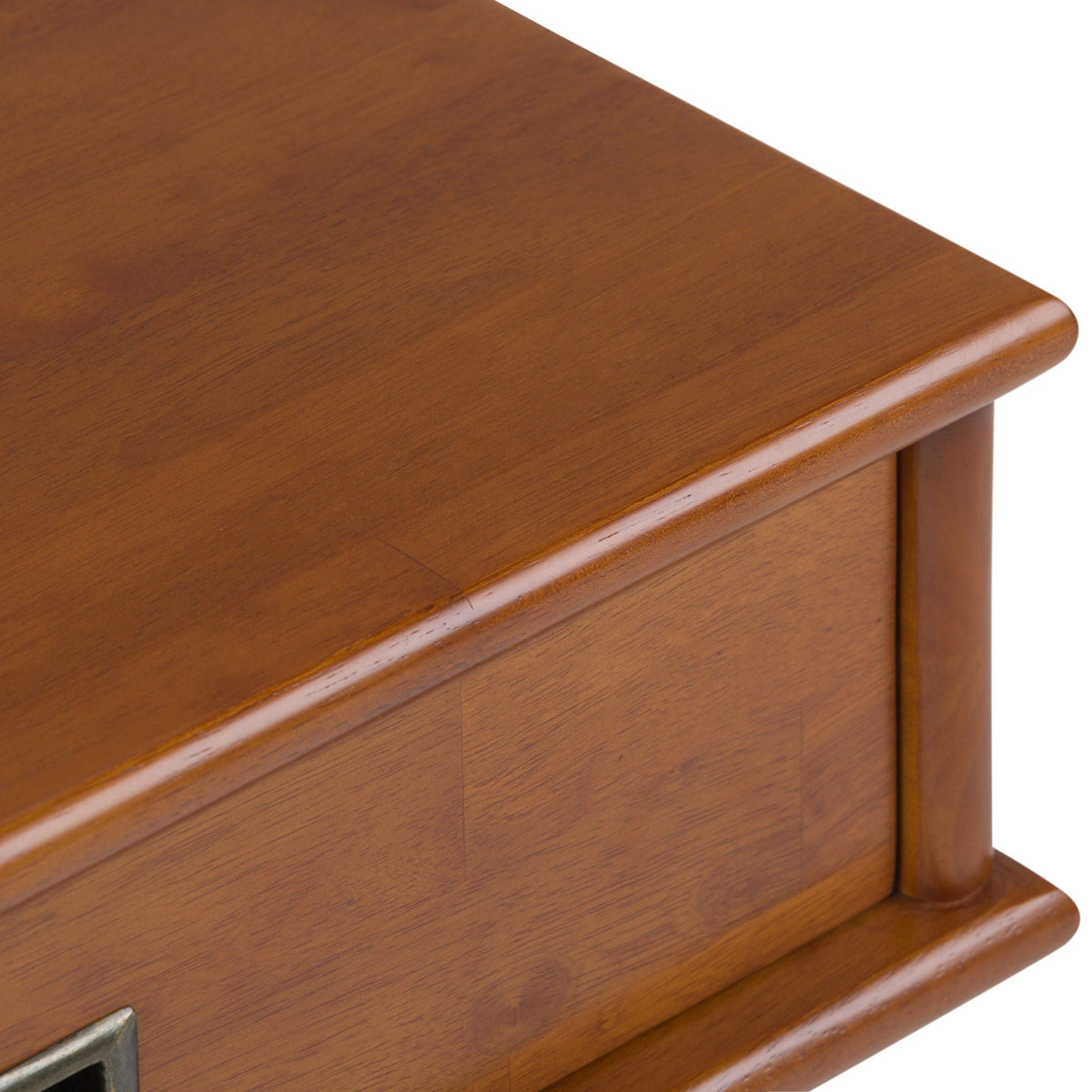 Handcrafted Mid Century End Table with Drawer – White, Dark Brown, or Light Brown