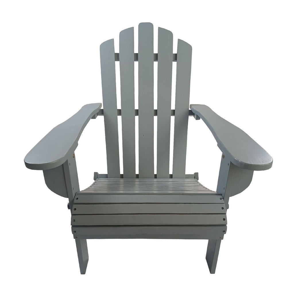 Walnut Adirondack Chair with Foldable Design - Outdoor or Indoor