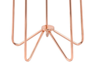 Alivia Frosted Glass & Rose Gold Round Table