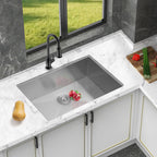 Undermount Stainless Steel Kitchen Sink with Deep Single Bowl - Gray