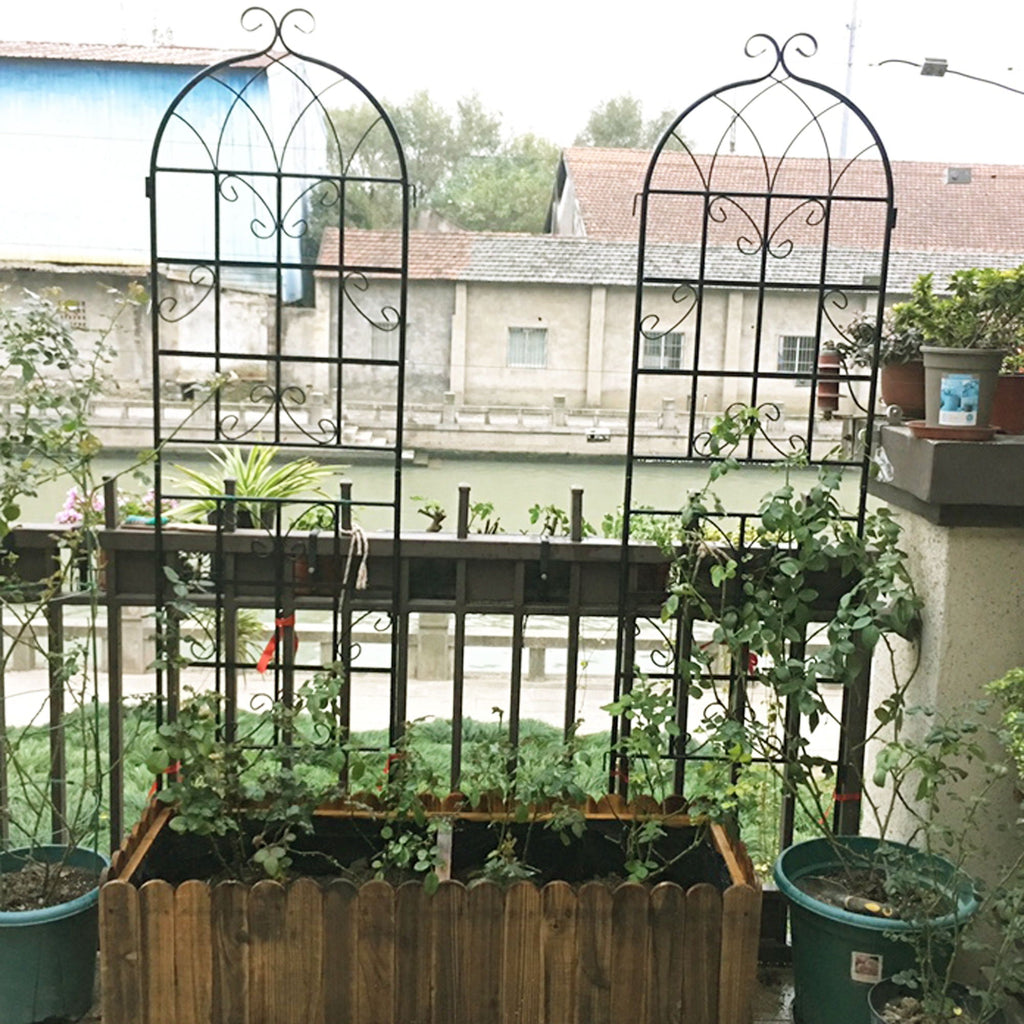 Metal Garden Rustproof Trellis for Climbing Plants – Outdoor Flower Support
