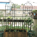 Metal Garden Rustproof Trellis for Climbing Plants – Outdoor Flower Support