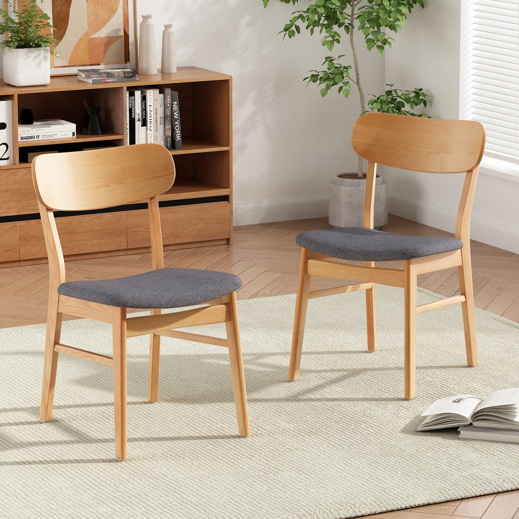 Upholstered Chenille Dining Chair Set of 2